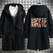 Load image into Gallery viewer, Naruto Shippuden Long Hooded Cotton Trench Coat
