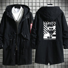 Load image into Gallery viewer, Naruto Shippuden Long Hooded Cotton Trench Coat
