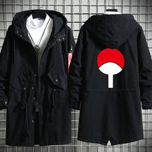 Load image into Gallery viewer, Naruto Shippuden Long Hooded Cotton Trench Coat
