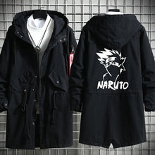 Load image into Gallery viewer, Naruto Shippuden Long Hooded Cotton Trench Coat
