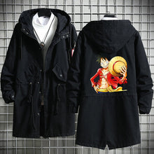 Load image into Gallery viewer, One Piece Long Hooded Cotton Trench Coat
