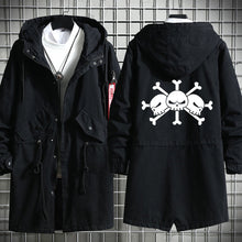 Load image into Gallery viewer, One Piece Long Hooded Cotton Trench Coat
