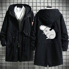 Load image into Gallery viewer, Chainsaw Man Long Hooded Cotton Trench Coat
