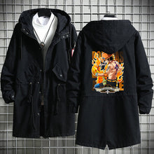 Load image into Gallery viewer, One Piece Long Hooded Cotton Trench Coat
