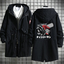 Load image into Gallery viewer, Chainsaw Man Long Hooded Cotton Trench Coat
