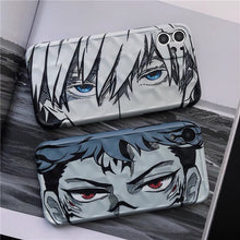 Load image into Gallery viewer, Satoru Gojo &amp; Ryomen Sukuna Pencil Sketches iPhone Case
