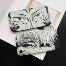 Load image into Gallery viewer, Satoru Gojo &amp; Ryomen Sukuna Pencil Sketches iPhone Case
