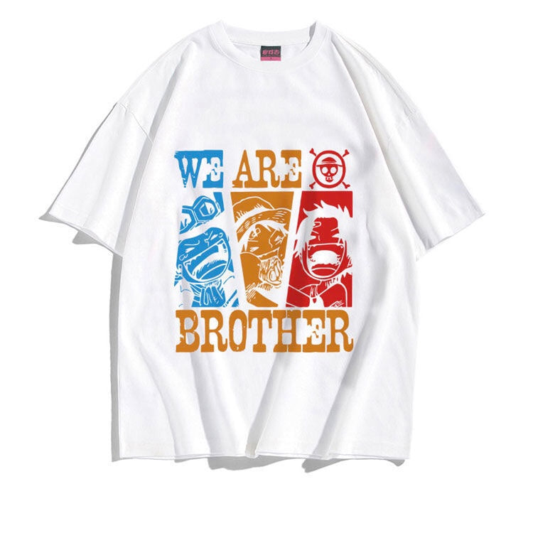 One Piece Three Brothers Short-sleeved T-shirt