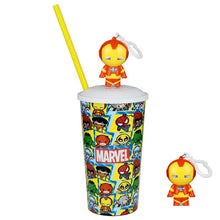 Load image into Gallery viewer, Avengers Exclusive Theather Topper Straw Cup &amp; Plastic Popcorn Box
