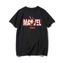 Load image into Gallery viewer, Avengers in Battles Graphic T-shirt with Marvel Logo
