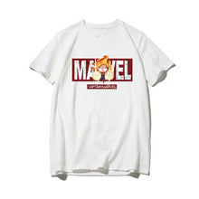 Load image into Gallery viewer, Avengers in Battles Graphic T-shirt with Marvel Logo
