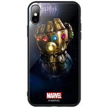 Load image into Gallery viewer, Iron Man / Captain Marvel / Thanos Tempered Glass iPhone Case
