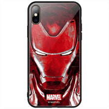 Load image into Gallery viewer, Iron Man / Captain Marvel / Thanos Tempered Glass iPhone Case
