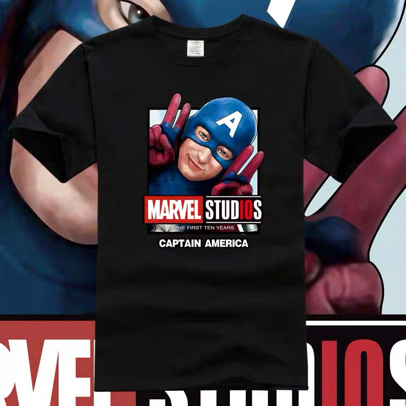 Marvel Studios The First Ten Years Captain America T-shirt