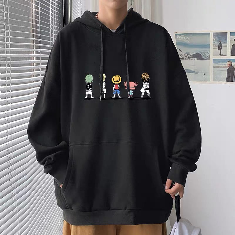 Straw Hat Pirates Standing in A Row Hoodie