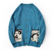 Load image into Gallery viewer, Monkey D. Luffy and Tony Tony Chopper Cardigan Knit Sweater
