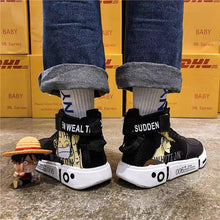 Load image into Gallery viewer, One Piece &amp; Naruto Male High-Top Canvas Sneakers
