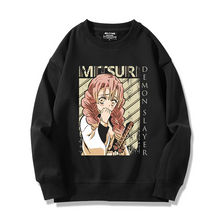 Load image into Gallery viewer, Demon Slayer Muichirou/Mitsuri Black Long Sleeve Sweatshirt
