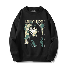 Load image into Gallery viewer, Demon Slayer Muichirou/Mitsuri Black Long Sleeve Sweatshirt
