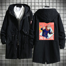 Load image into Gallery viewer, Jujutsu Kaisen Long Hooded Trench Coat
