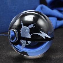 Load image into Gallery viewer, Pokemon 3D Pokemon In Poke Ball Crystal Led Figure
