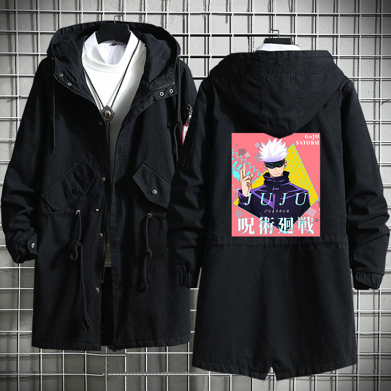 Jujutsu Kaisen Long Hooded Trench Coat