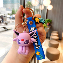 Load image into Gallery viewer, Pokemon Eevee Family Keychain
