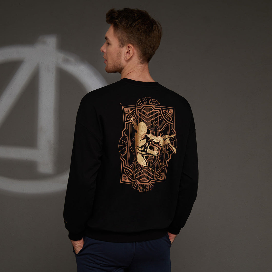 Marvel Golden Pattern Long Sleeve T-shirt