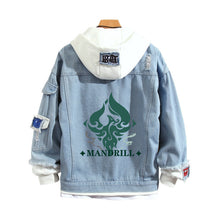 Load image into Gallery viewer, Genshin Impact Hooded Denim Jacket
