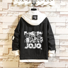 Load image into Gallery viewer, Jojo Black Layered Hooded Denim Jacket
