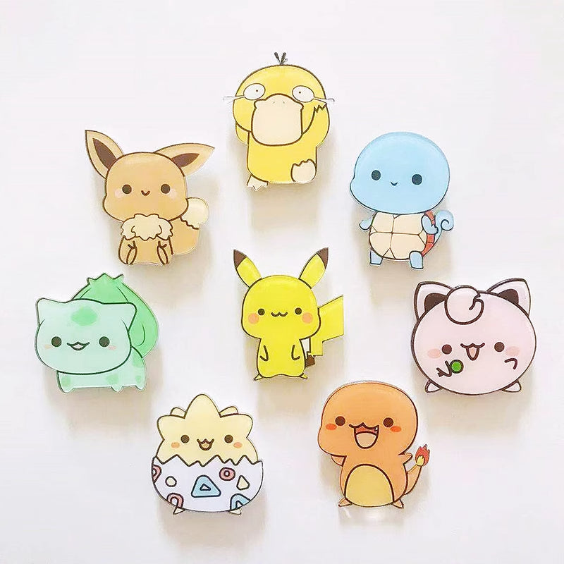 Pokemon Cute Eight Pokemons Refrigerator Magnet Set