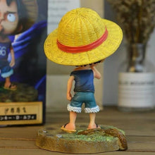 Load image into Gallery viewer, One Piece Kid Monkey D. Luffy Nose Picking Statue
