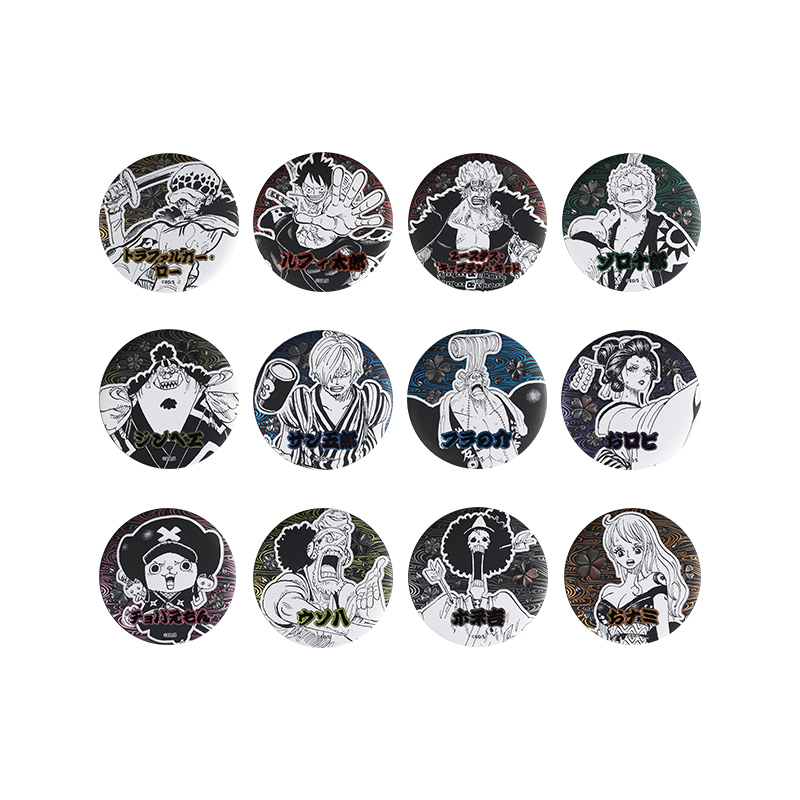 One Piece Wano Country Arc Badge Set 12 Packs