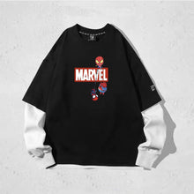 Load image into Gallery viewer, Spider-Man Loose Fit Double Layer Long Sleeves T-shirt
