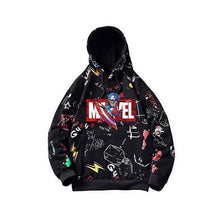 Load image into Gallery viewer, Marvel Avengers and Logo Unisex Pullover Hoodie
