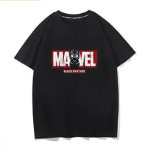 Load image into Gallery viewer, Avengers Black Graphic T-shirt with Marvel Logo
