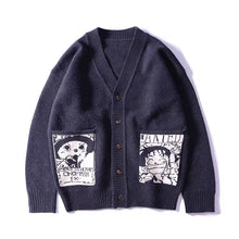 Load image into Gallery viewer, Monkey D. Luffy and Tony Tony Chopper Cardigan Knit Sweater
