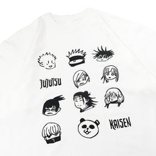 Load image into Gallery viewer, Chibi Jujutsu Kaisen Grid Summer T-shirt
