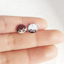 Load image into Gallery viewer, Naruto Shippuden Anime Silver Stud Earrings
