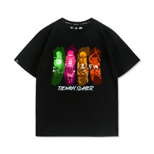 Load image into Gallery viewer, Demon Slayer Main Four Character Summer T-shirt
