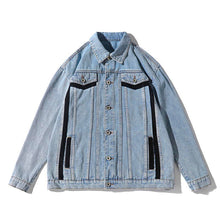 Load image into Gallery viewer, Straw Hat Crew Silhouette Denim Jacket
