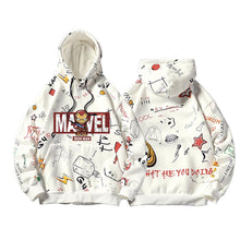 Load image into Gallery viewer, Marvel Avengers and Logo Unisex Pullover Hoodie
