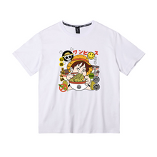 Load image into Gallery viewer, One Piece Luffy Eating Ramen Summer T-shirt
