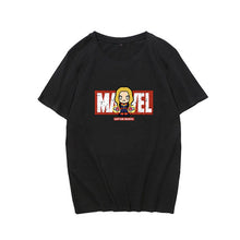 Load image into Gallery viewer, Avengers Black Graphic T-shirt with Marvel Logo
