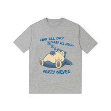 Load image into Gallery viewer, Pokemon Lazy Snorlax Summer T-shirt
