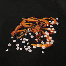 Load image into Gallery viewer, Naruto Uzumaki &amp; Nine-Tailed Demon Fox Embroidery Hoodie
