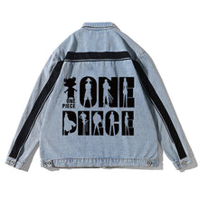 Load image into Gallery viewer, Straw Hat Crew Silhouette Denim Jacket
