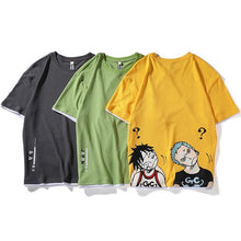 Load image into Gallery viewer, Monkey D. Luffy &amp; Roronoa Zoro Question Mark T-shirt
