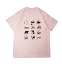 Load image into Gallery viewer, Chibi Jujutsu Kaisen Grid Summer T-shirt
