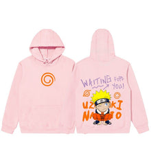 Load image into Gallery viewer, Chibi Naruto &amp; Hinata Matching Couples Graffiti Hoodie
